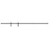 vidaXL&nbsp;Sliding Cabinet Door Kit 244 cm Carbon Steel
