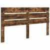 vidaXL Bed Frame Smoked Oak 180 x 200 cm Solid Pine Wood