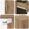vidaXL Storage Cabinet 2 pcs Artisan Oak 30 x 42.5 x 225 cm