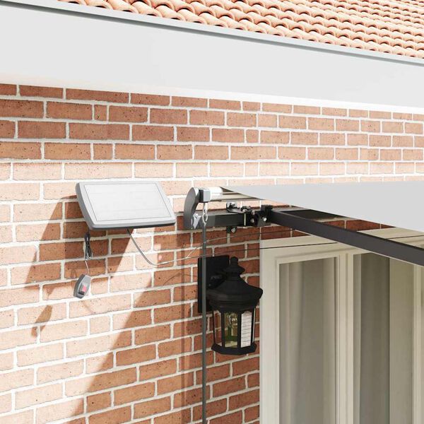 vidaXL Awning Frame Manual Anthracite 500 x 350 cm Aluminium