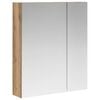 vidaXL Bathroom Mirror Cabinet Artisian Oak 60 x 14.5 x 70 cm