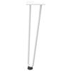vidaXL Hairpin Legs for Coffee Table 4 pcs White 42 cm Solid Steel