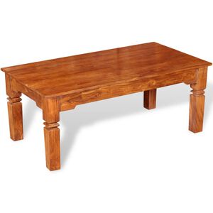 vidaXL Coffee Table Solid Wood 110x60x45 cm