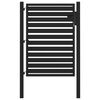 vidaXL Garden Gate Lockable Black 100x120 cm Aluminium