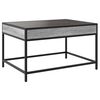 vidaXL Coffee Table with Infinity LED Grey Sonoma 70x50x41 cm
