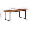 vidaXL Dining Table 200x100x75 cm Solid Wood Acacia