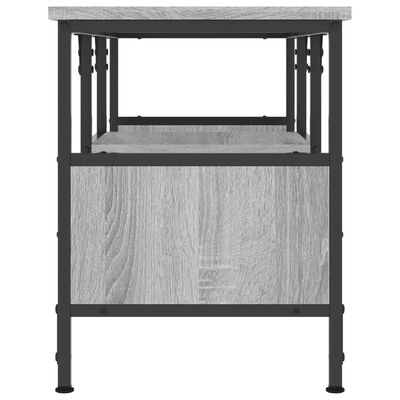 vidaXL TV Cabinet Grey Sonoma 100x35x45 cm Engineered Wood&Iron