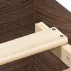 vidaXL Bed Frame without Mattress Brown Oak 180x200 cm Super King