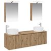 vidaXL Bathroom Cabinet Set 5 pcs Artisan Oak Engineered Wood