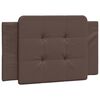 vidaXL Bed Frame without Mattress "Zadar" Brown 90x190 cm Single Faux Leather