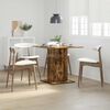 vidaXL Dining Table Smoked Oak 80x80x75 cm Engineered Wood