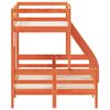 vidaXL Bunk Bed without Mattress 80x200/120x200 cm Wax Brown Solid Wood