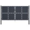 vidaXL Garden Gate Steel 300x175 cm Anthracite