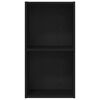 vidaXL Bookshelf Black Oak 40 x 30 x 77 cm Engineered Wood