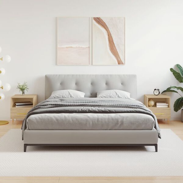 vidaXL Bedside Cabinets 2 pcs Sonoma Oak 40x35x47.5 cm Engineered Wood