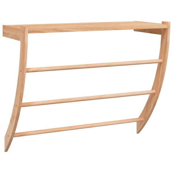 vidaXL Towel Rack 60x25.5x49 cm Solid Wood Walnut