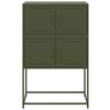 vidaXL Sideboard Olive Green 68.5x38.5x107 cm Steel