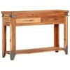 vidaXL Console Table 110x34x74 cm Solid Wood Acacia