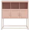 vidaXL Sideboard Pink 100.5x39x107 cm Steel