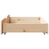 vidaXL Under-Bed Drawers with Wheels 2 pcs 80x55x17 cm Solid Wood Pine