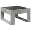 vidaXL Coffee Table with Infinity LED Concrete Grey 50x53x30 cm