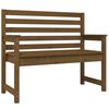 vidaXL Garden Bench Honey Brown 109x48x91.5 cm Solid Wood Pine