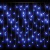vidaXL LED Curtain Icicle Lights 10m 400 LED Blue 8 Function