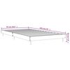 vidaXL Bed Frame without Mattress Grey Sonoma 90x190 cm Single Engineered Wood