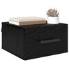 vidaXL Bedside Cabinet Black oak 35 x 35 x 20 cm Engineered wood