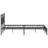 vidaXL Metal Bed Frame without Mattress Brown Oak 200x200 cm
