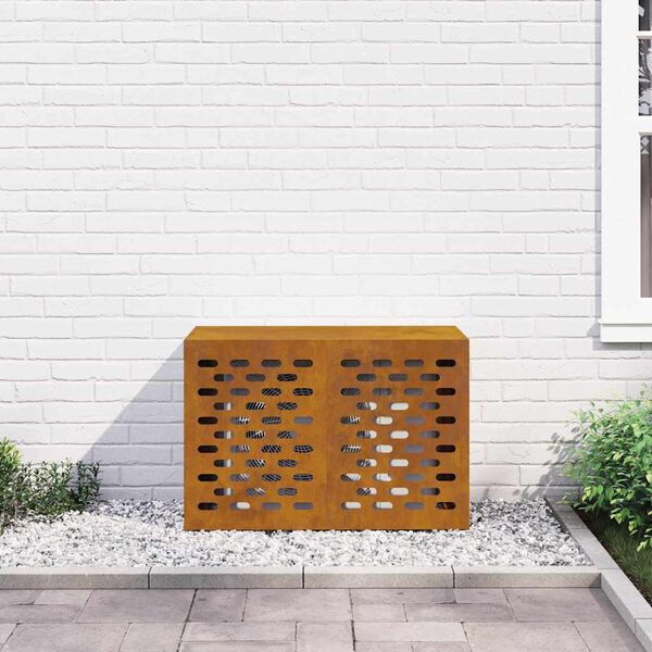 vidaXL Air Conditioner Cover Rusty 90 x 40 x 60 cm Weathering steel