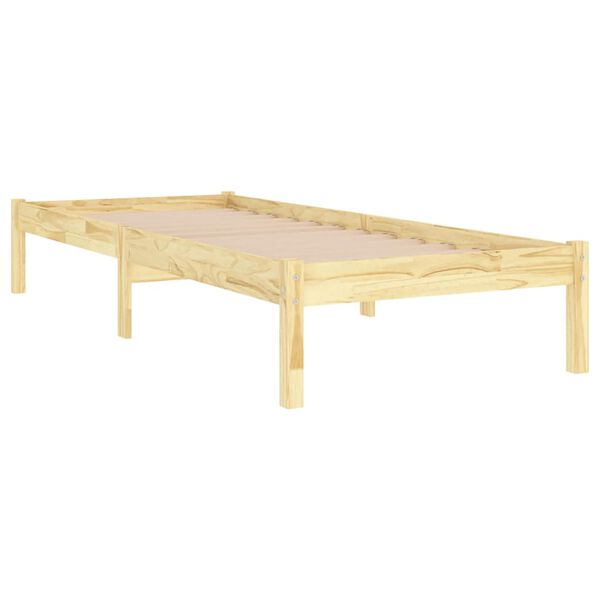 vidaXL Bed Frame without Mattress Solid Wood Small Single