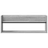 vidaXL Magazine Rack Grey Sonoma 80 x 12 x 30 cm Engineered Wood