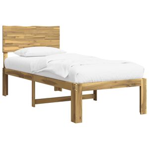 vidaXL Single Bed Frame with Headboard ROSTOCK White 80 x 200 cm