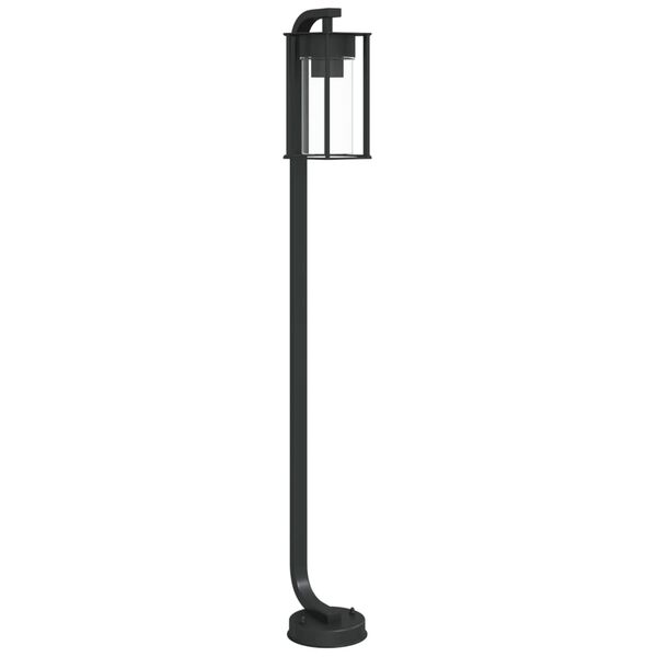 vidaXL Outdoor Floor Lamp Black 100 cm Stainless Steel