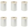 vidaXL Dust Sheet with Adhesive Tape 6 pcs Transparent 55 x 3300 cm