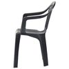 vidaXL Stackable Garden Chairs 45 pcs Plastic Anthracite