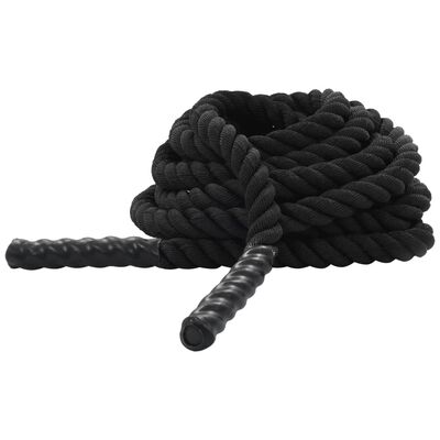 vidaXL Battle Rope 15 m Polyester Black