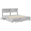 vidaXL Bed Frame Concrete Grey 180 x 200 cm Engineered Wood