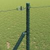 vidaXL Fence Post Grey 50 x 1 m (25 mm mesh) Steel and PVC