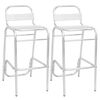 vidaXL Stackable Bar Chairs 2 pcs Aluminium