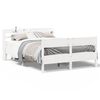 vidaXL Bed Frame without Mattress White 160x200 cm Solid Wood Pine