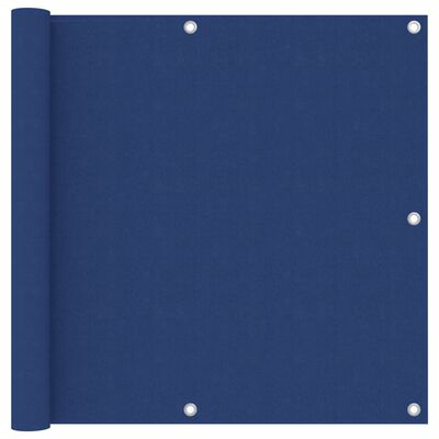 vidaXL Balcony Screen Blue 90x400 cm Oxford Fabric