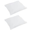 vidaXL Duvet Set with Pillow 3 pcs White Microfiber and Cotton