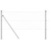 vidaXL Fence Post Silver 10 x 0.6 m (25 mm mesh) Steel