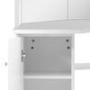 vidaXL Corner Dressing Table Cosmetic Table Make-up Table White