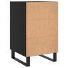 vidaXL Bedside Cabinet Black 40x40x66 cm Engineered Wood