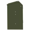 vidaXL Rabbit Feeder Olive Green 64.5 x 25.5 x 45.5 cm
