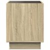 vidaXL Coffee Table with Infinity LED Sonoma Oak 50x50x50 cm