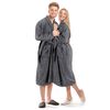 vidaXL Unisex Terry Bathrobe 100% Cotton Anthracite S